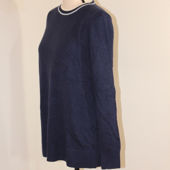 Joan Rivers Long-Sleeve Button-Back Sweater with Tipping  NWOT - Picture 3 of 10